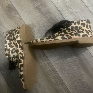 Leopard Print Ankle Boots